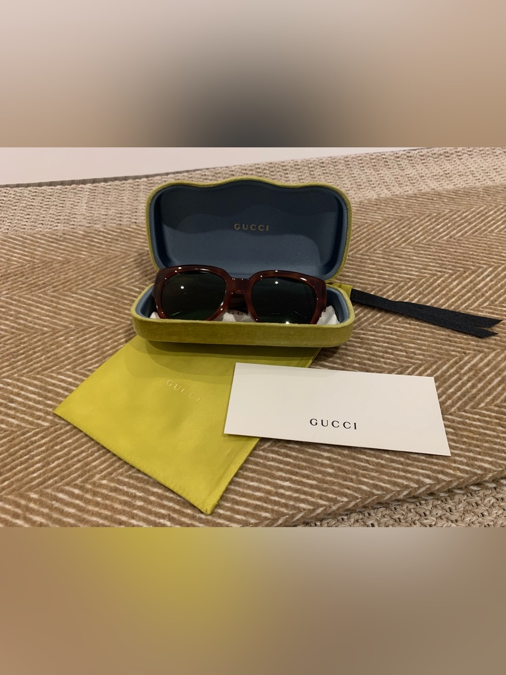 Gucci Sunglasses - Tortoise Square Frame